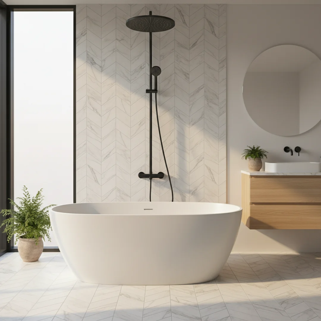 AI generated plumber bathroom renovation ad