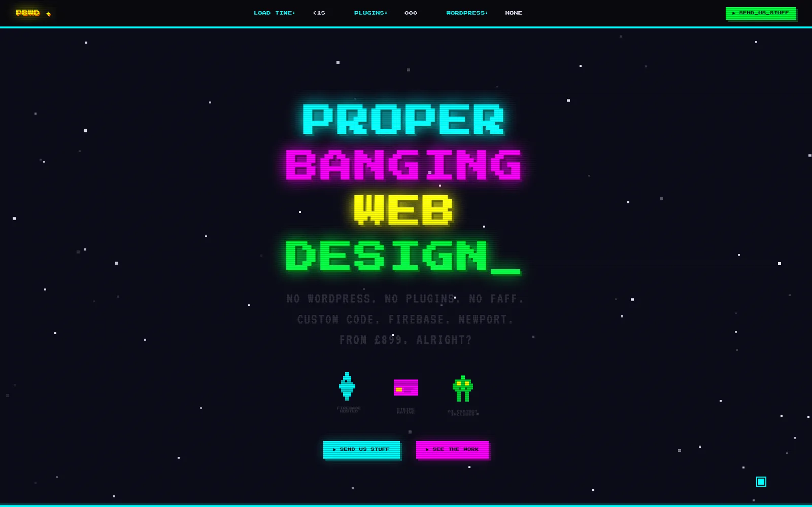 Arcade website design style preview